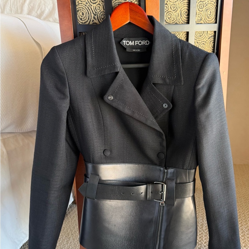 Rare Tom Ford Leather Jacket and Pant Set - Picture 3 of 13